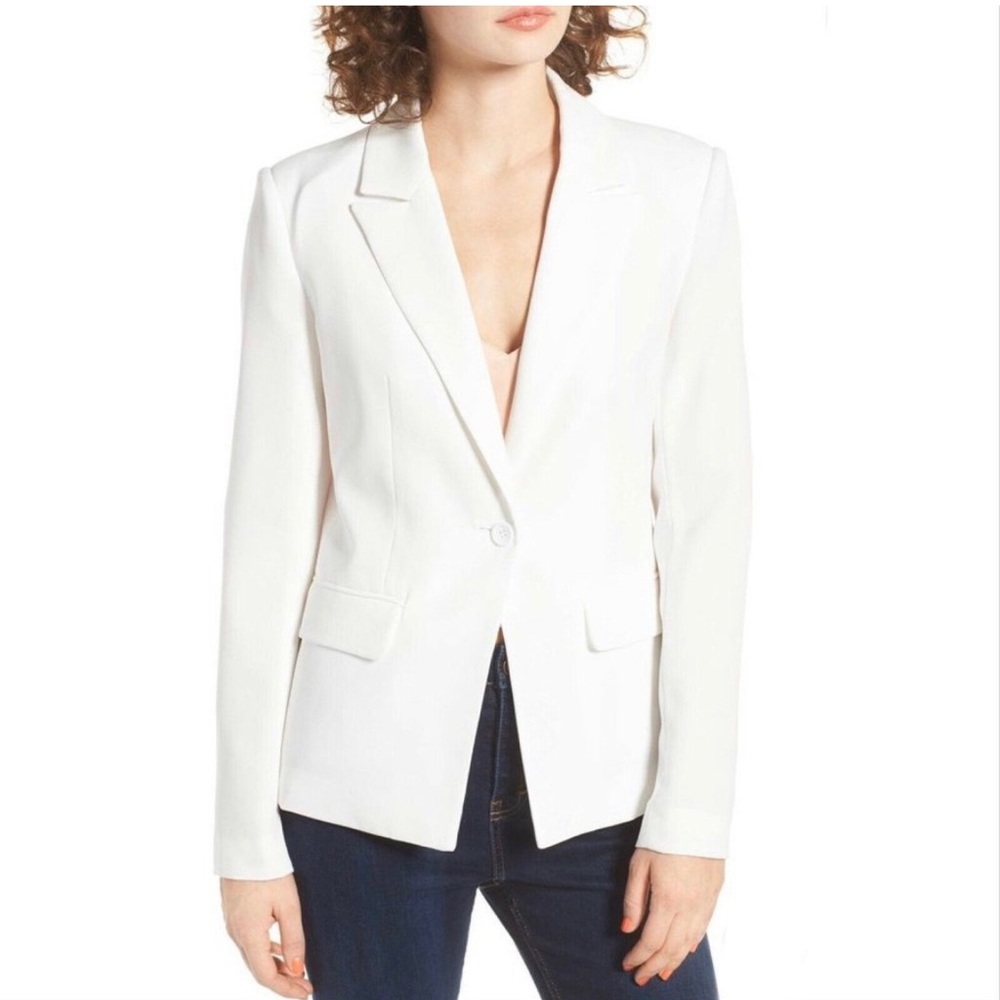 Mural Nordstrom Standard White Blazer Extra Small